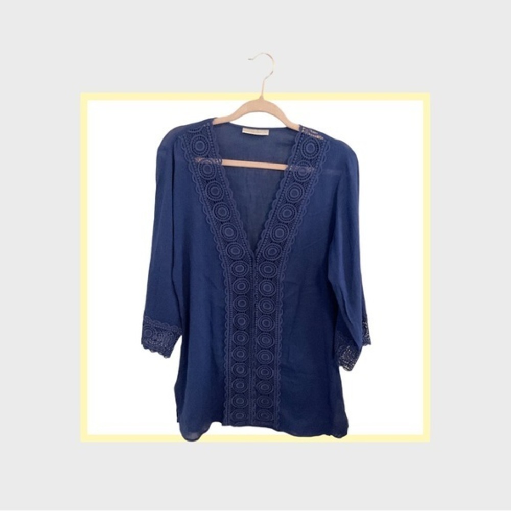 Women’s blue La Blanca swim cover-up, size is estimated to‎ be a large no tag